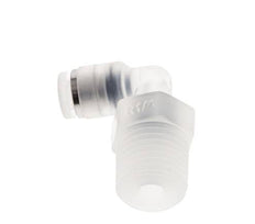 4mm x R1/4'' 90 graden L-verbinding PA Insteekfitting Buitendraad Draaibaar EPDM/PTFE