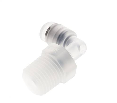 4mm x R1/4'' 90 graden L-verbinding PA Insteekfitting Buitendraad Draaibaar EPDM/PTFE