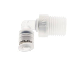 4mm x R1/4'' 90 graden L-verbinding PA Insteekfitting Buitendraad Draaibaar EPDM/PTFE