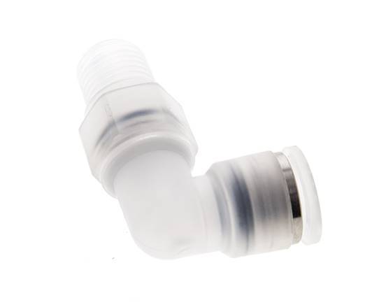 10mm x R1/4'' 90 graden L-verbinding PA Insteekfitting Buitendraad Draaibaar EPDM/PTFE