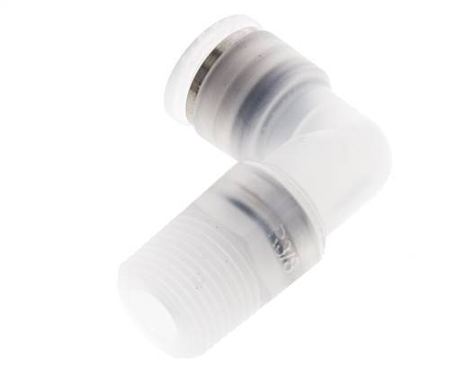 10mm x R3/8'' 90 graden L-verbinding PA Insteekfitting Buitendraad Draaibaar EPDM/PTFE