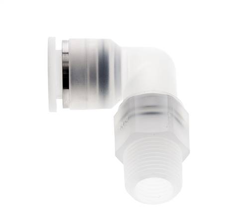 12mm x R3/8'' 90 graden L-verbinding PA Insteekfitting Buitendraad Draaibaar EPDM/PTFE