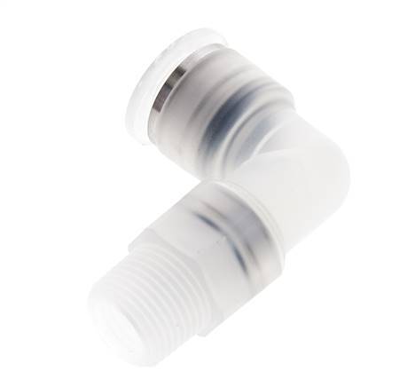 12mm x R3/8'' 90 graden L-verbinding PA Insteekfitting Buitendraad Draaibaar EPDM/PTFE