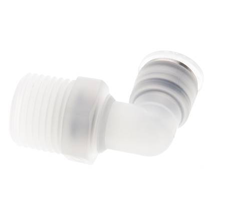 10mm x R1/2'' 90 graden L-verbinding PA Insteekfitting Buitendraad Draaibaar EPDM/PTFE