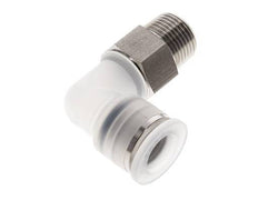 12mm x R3/8'' 90 graden L-verbinding PA/RVS Insteekfitting Buitendraad Draaibaar EPDM/PTFE