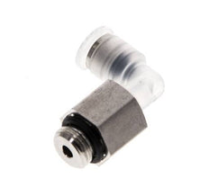 4mm x G1/8'' 90 graden L-verbinding PA/RVS Insteekfitting Buitendraad Draaibaar EPDM
