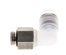 10mm x G1/4'' 90 graden L-verbinding PA/RVS Insteekfitting Buitendraad Draaibaar EPDM