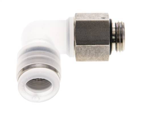 10mm x G1/4'' 90 graden L-verbinding PA/RVS Insteekfitting Buitendraad Draaibaar EPDM