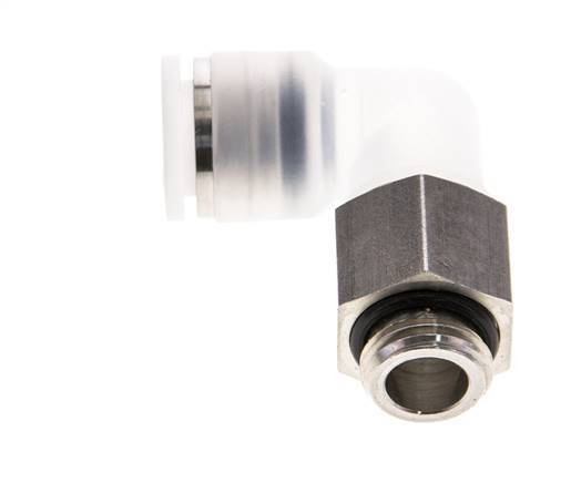 10mm x G1/4'' 90 graden L-verbinding PA/RVS Insteekfitting Buitendraad Draaibaar EPDM