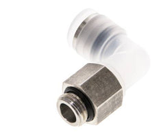 10mm x G1/4'' 90 graden L-verbinding PA/RVS Insteekfitting Buitendraad Draaibaar EPDM