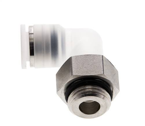10mm x G3/8'' 90 graden L-verbinding PA/RVS Insteekfitting Buitendraad Draaibaar EPDM