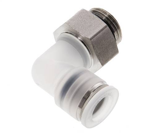 10mm x G3/8'' 90 graden L-verbinding PA/RVS Insteekfitting Buitendraad Draaibaar EPDM