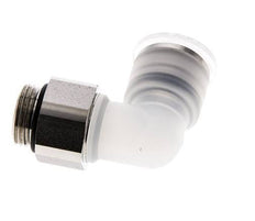12mm x G3/8'' 90 graden L-verbinding PA/RVS Insteekfitting Buitendraad Draaibaar EPDM