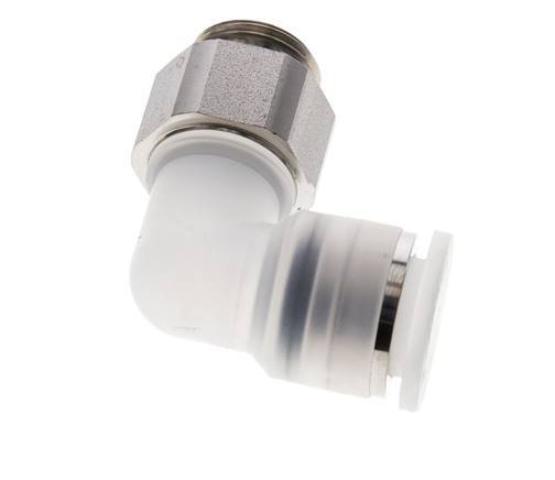 12mm x G3/8'' 90 graden L-verbinding PA/RVS Insteekfitting Buitendraad Draaibaar EPDM