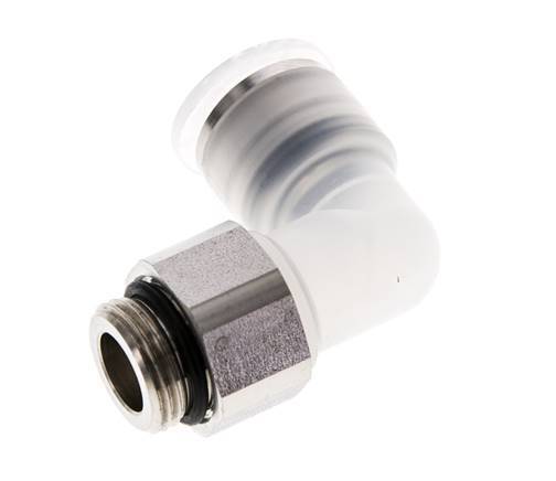 12mm x G3/8'' 90 graden L-verbinding PA/RVS Insteekfitting Buitendraad Draaibaar EPDM