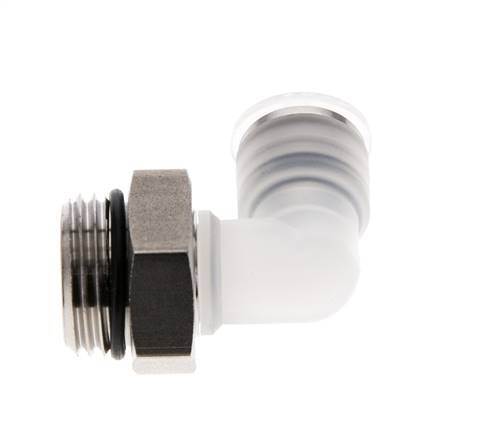 10mm x G1/2'' 90 graden L-verbinding PA/RVS Insteekfitting Buitendraad Draaibaar EPDM