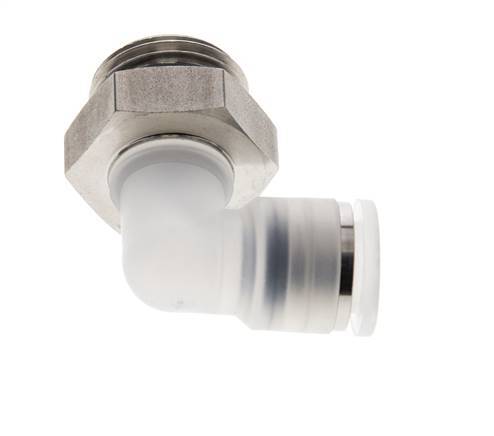 10mm x G1/2'' 90 graden L-verbinding PA/RVS Insteekfitting Buitendraad Draaibaar EPDM