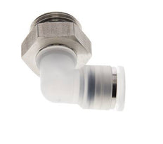 10mm x G1/2'' 90 graden L-verbinding PA/RVS Insteekfitting Buitendraad Draaibaar EPDM