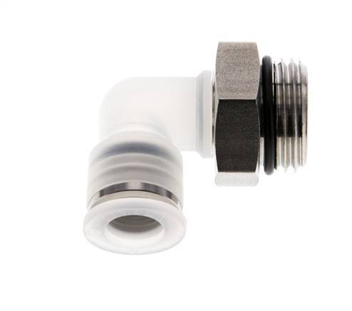 10mm x G1/2'' 90 graden L-verbinding PA/RVS Insteekfitting Buitendraad Draaibaar EPDM