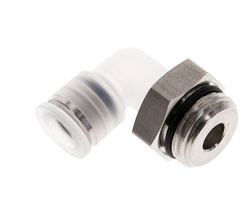 10mm x G1/2'' 90 graden L-verbinding PA/RVS Insteekfitting Buitendraad Draaibaar EPDM