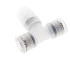 10mm x R3/8'' inline T-stuk PA Insteekfitting Buitendraad FDA Draaibaar EPDM