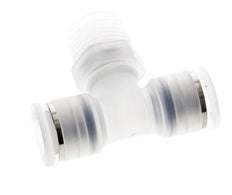 12mm x R1/2'' inline T-stuk PA Insteekfitting Buitendraad FDA Draaibaar EPDM
