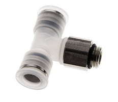 10mm x G1/4'' inline T-stuk PA/RVS Insteekfitting Buitendraad FDA Draaibaar EPDM