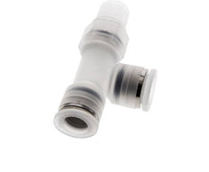 10mm x R1/4'' rechte hoek T-stuk PA Insteekfitting Buitendraad FDA Draaibaar EPDM