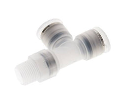 12mm x R3/8'' rechte hoek T-stuk PA Insteekfitting Buitendraad FDA Draaibaar EPDM