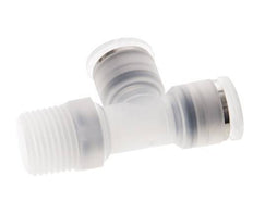 12mm x R1/2'' rechte hoek T-stuk PA Insteekfitting Buitendraad FDA Draaibaar EPDM