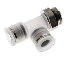 12mm x G1/2'' rechte hoek T-stuk PA/RVS Insteekfitting Buitendraad FDA Draaibaar EPDM