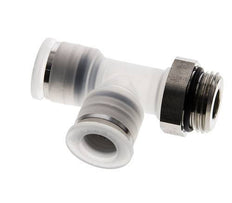12mm x G1/2'' rechte hoek T-stuk PA/RVS Insteekfitting Buitendraad FDA Draaibaar EPDM