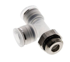 12mm x G1/2'' rechte hoek T-stuk PA/RVS Insteekfitting Buitendraad FDA Draaibaar EPDM