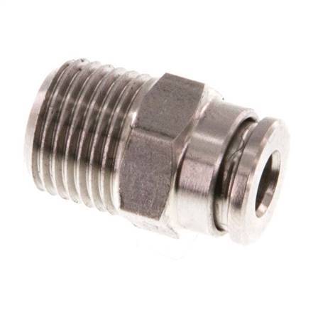4mm x R1/8'' RVS Insteekfitting Buitendraad FKM