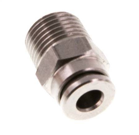 4mm x R1/8'' RVS Insteekfitting Buitendraad FKM
