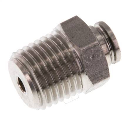 4mm x R1/4'' RVS Insteekfitting Buitendraad FKM