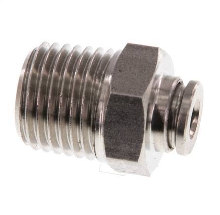 4mm x R1/4'' RVS Insteekfitting Buitendraad FKM
