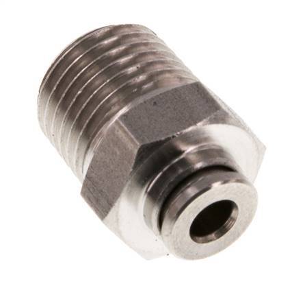 4mm x R1/4'' RVS Insteekfitting Buitendraad FKM