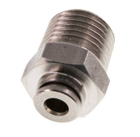 4mm x R1/4'' RVS Insteekfitting Buitendraad FKM