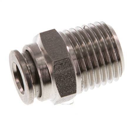 6mm x R1/4'' RVS Insteekfitting Buitendraad FKM