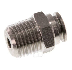 6mm x R1/4'' RVS Insteekfitting Buitendraad FKM