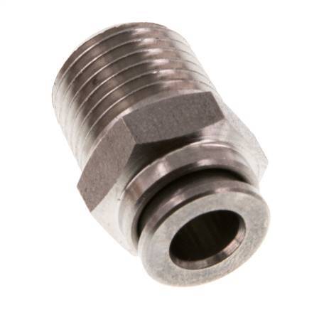 6mm x R1/4'' RVS Insteekfitting Buitendraad FKM