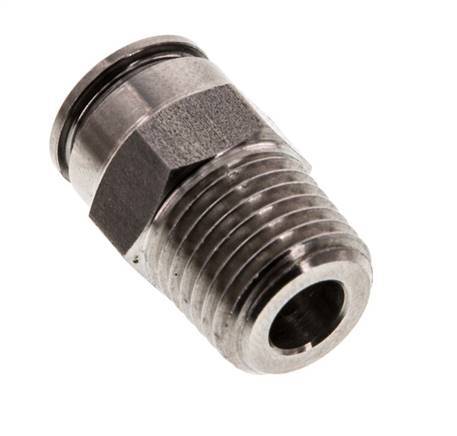 8mm x R1/4'' RVS Insteekfitting Buitendraad FKM