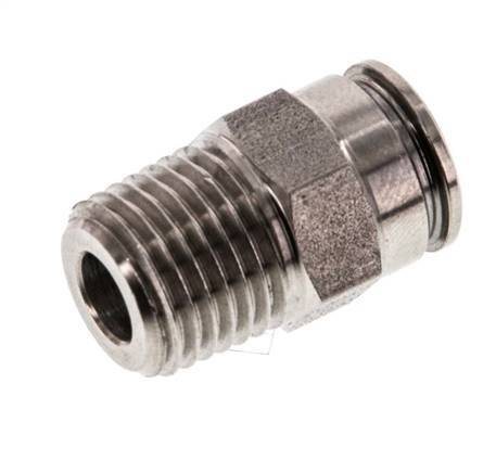 8mm x R1/4'' RVS Insteekfitting Buitendraad FKM