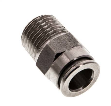8mm x R1/4'' RVS Insteekfitting Buitendraad FKM