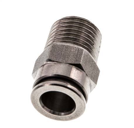 8mm x R1/4'' RVS Insteekfitting Buitendraad FKM