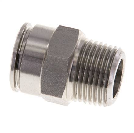 12mm x R3/8'' RVS Insteekfitting Buitendraad FKM