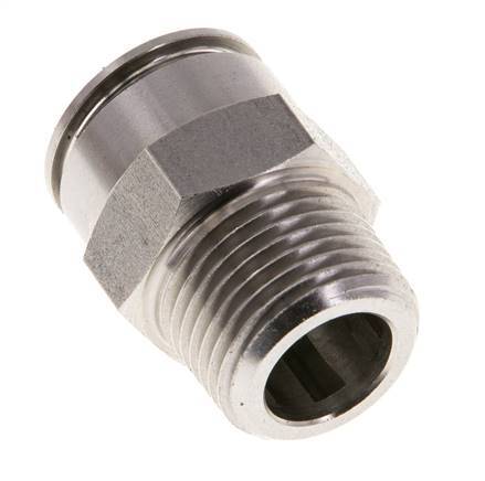 12mm x R3/8'' RVS Insteekfitting Buitendraad FKM