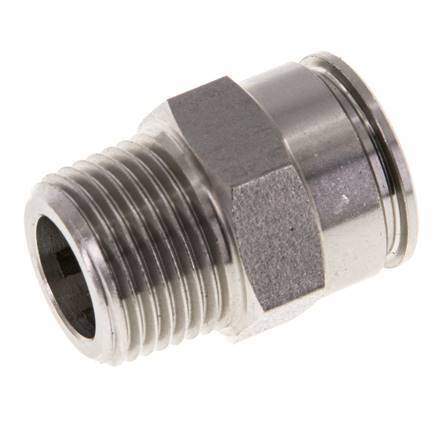 12mm x R3/8'' RVS Insteekfitting Buitendraad FKM