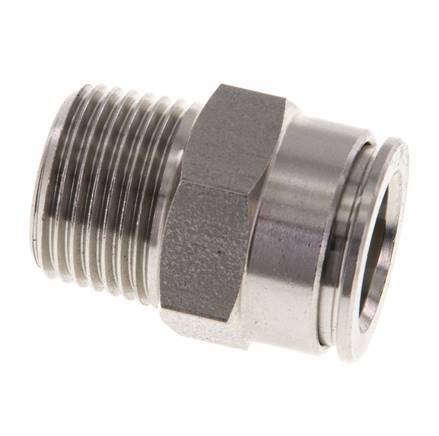 12mm x R3/8'' RVS Insteekfitting Buitendraad FKM